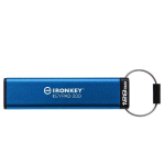 Kingston IronKey Keypad 200 - Chiavetta USB - crittografato - 128 GB - USB 3.2 Gen 1